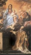 Maratta, Carlo The Madonna and its aparicion to San Felipe Neri Sweden oil painting artist